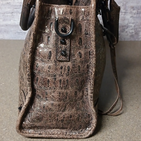 Rebecca Minkoff Croc Embossed Satchel - Picture 8 of 14